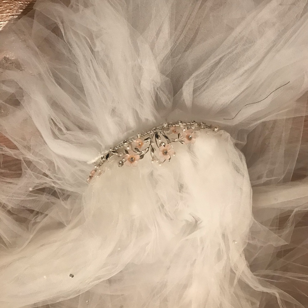 Tiara and veil